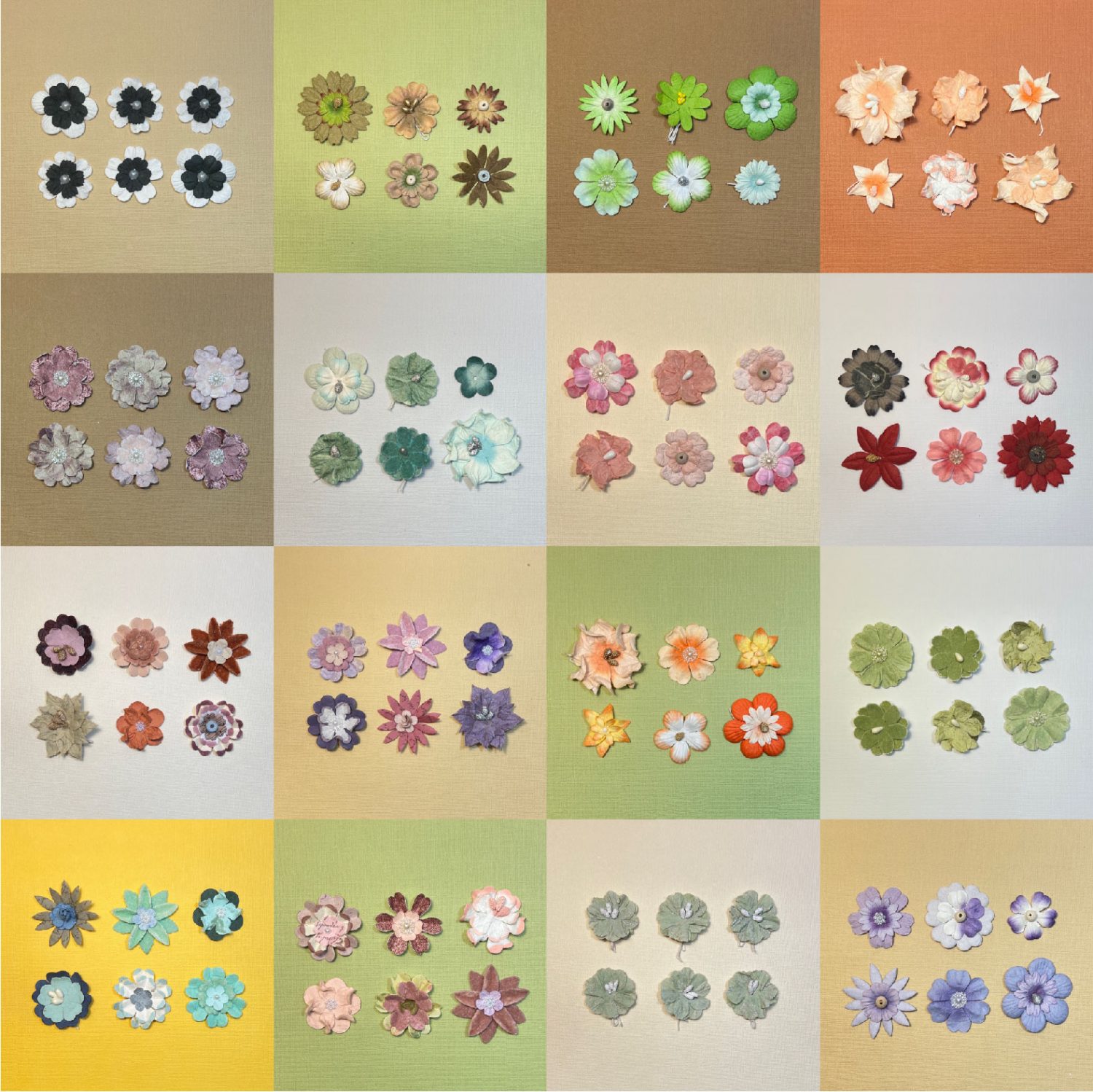 Vintage Flower Pack of 6