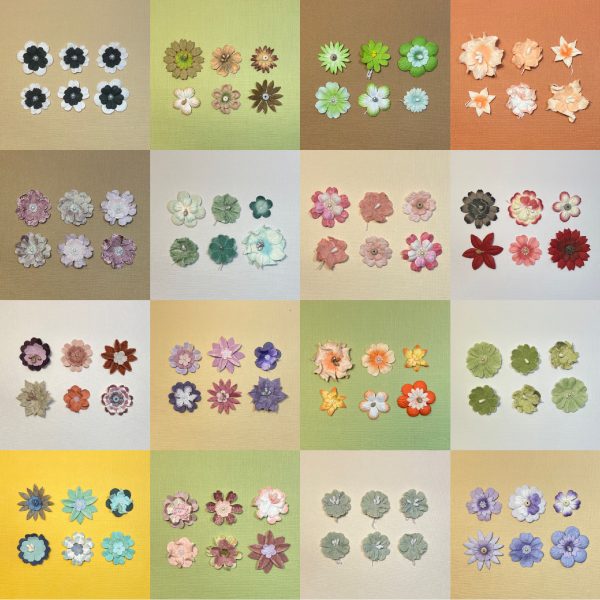 Vintage Flower Pack of 6